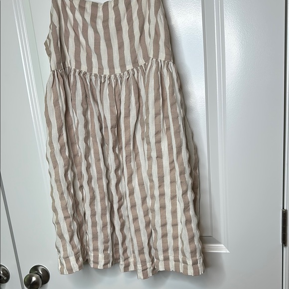 Lucky Brand Striped Tan and White Women's dress - Picture 8 of 10